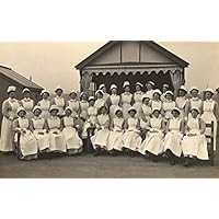 Group portrait of nurses at King George Military Hospital London 1915 Poster Print by Stocktrek Images (17 x 11)