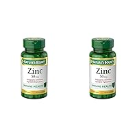 Zinc, Supports Immune System Function, Dietary Supplement, 50 mg, Caplets, 100 Ct (Pack of 2)