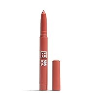 3INA The 24H Eye Stick - Creamy, Waterproof Formula - 2 In 1 Eyeshadow And Eyeliner - Highly Pigmented Shades - 24 Hour Long Lasting Wear - Matte Finish - 505 Matte Brick Red - 0.049 Oz