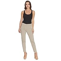 SLIM-SATION Women's Wide Band Ankle Pant Pull-on Pant with Tummy Control