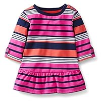 Carter's Baby Girls' 3/4 Sleeve Pink Blue Stripe Tunic