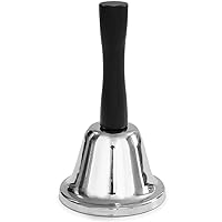 Hand & Call Bell to Care for The Sick and Elderly/ Signal Dinner/ Call for Pets, Silver, 4.75