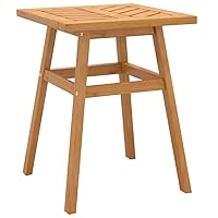 vidaXL Premium Solid Acacia Wood Side Table 17.7