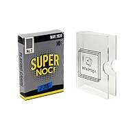 MilesMagic Super NOC V2 : Batnocs Playing Cards Limited Edition Poker Magic Collectible Deck by The Blue Crown Company with Crystal Clear Acrylic Transparent Card Storage Protector Clip