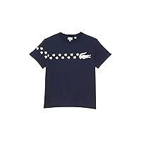 Lacoste Short Sleeve Paw Print Graphic Tee Shirt