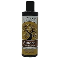 Pure Almond Liquid Castile Soap with Organic Shea Butter, 8 Ounce