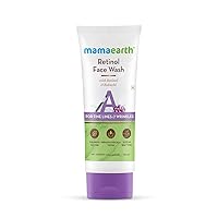 MAMAEARTH Retinol Face Wash with Retinol & Bakuchi for Fine Lines and Wrinkles – 100 ml