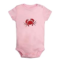 Hold Me Funny Romper, Animal Crab Pattern Jumpsuit, Newborn Baby Bodysuit, Infant Outfit, 0-24Months Kids Short Clothes