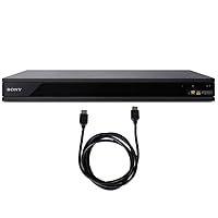 Sony 4K UHD Blu-ray Player with HDR and Dolby Atmos (UBP-X800M2) with 6ft High Speed HDMI Cable Black