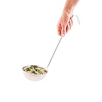 Restaurantware Met Lux 16 Ounce Portion Ladle 1 Multipurpose Portion Serving Spoon - Does Not Corrode Dishwashable Stainless Steel Portion Control Serving Utensil Premium