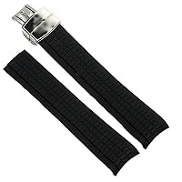 Soft Rubber Watch Band Aquanaut Fits For Patek Philippe Silicone 5164A 5167A 5168A 21mm Folding Buckle Watch Strap