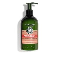L'OCCITANE Intensive Repair Conditioner: Shinier + Stronger Hair, Infused with 100% Natural Essential Oils, For Damaged + Brittle Hair, 16.9 Fl Oz
