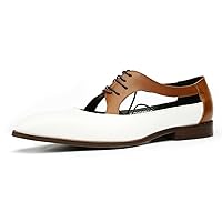 Mens Sandals Formal Dress Oxfords Business Casual Fashion Breathable Lace Up Leather Summer Shoes for Men