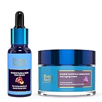 Plum Face Serum & Anti Aging Moisturizer | Oil-Free, Ayurvedic Skincare for Oily Skin, Bumpy Texture, and Wrinkles