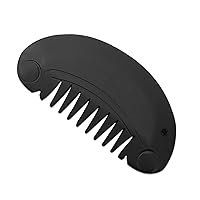 Black Bian Stone Guasha Comb Energy Needle Acupuncture Massage Board Head Relaxation Hair Brush Care 1Pcs