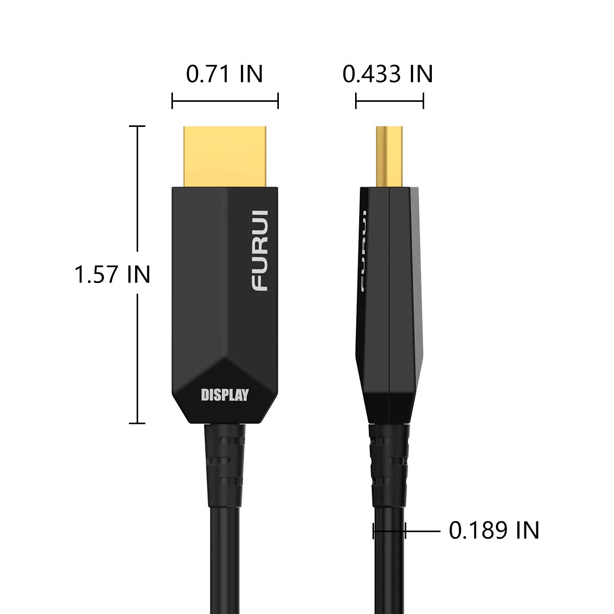 8K Fiber HDMI Cable 33ft, FURUI Fiber Optic HDMI 2.1 Cable [8K@60Hz,4K@120Hz], 48Gbps, Dynamic HDR, eARC, BT.2020 Compatible with RTX 3080/3090 Xbox Series X PS5 Denon AV Receiver LG Samsung Sony TV