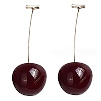 Cherry Earrings, 1 Pair Creative Cherry Earrings Dangle for Women, Fashion Fruit Earrings, Cherry Drop Earrings, Cherry Jewelry Gift for Women Girls