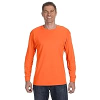 Jerzees 50/50 Heavyweight Blend Long-Sleeve T-Shirt, XL, Safety Orange