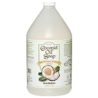 NutriBiotic – Pure Coconut Oil Soap, Unscented, 1 Gallon | Certified Organic, Unrefined, Biodegradable, Vegan & Made without GMOs, Gluten, Parabens Or Sulfates | Rich, Cleansing Lather