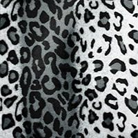 Snow Gray Leopard Velboa Faux Fur Fabric - Sold By The Yard - 58