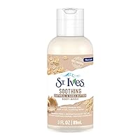 St Ives Body Wash Oatmeal & Shea Butter Travel Size 3 Ounce, (Pack of 6)