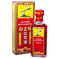 Axe Brand Red Flower Oil 35ml Singapore's Original Version 斧标正红花油 新加坡制造 (1)
