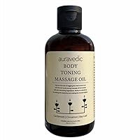Body Toning Massage Oil | Ayurvedic Skin Oil for Stretch Mark Scars & Cellulite Removal | with Cardamom Cinnamon & Bay Leaf | 6.76 Fl Oz (200ml)