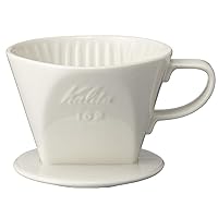 Kalita - 2001 Kalita 102 Ceramic Dripper Coffee Dipper, white