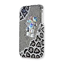 Play Bling Glamour Crystal iPhone 5 Case, Black/Black, Glamour IP5-Black