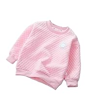 Kids Size 8 Undershirt Children's Baby Solid Color Sweater Warm Kids Top for Autumn and Winter Thermal Long Sleeve Shirt