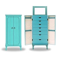 Hives and Honey Cabby Fully Locking Jewelry Armoire, 40