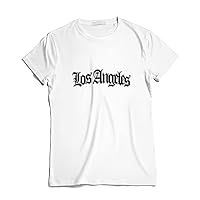 GotPrint Unisex Los Angeles California Tee | LA Vintage Oversized Graphic Letter Printed T-Shirts | Casual Novelty Shirt