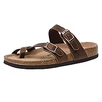 CUSHIONAIRE Women's Luna Cork Footbed Sandal With +Comfort
