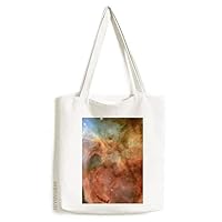 Brown Clouds Nebulae Blue Tote Canvas Bag Shopping Satchel Casual Handbag