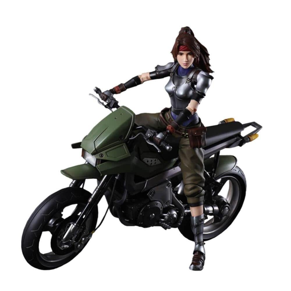 Square Enix Final Fantasy VII Remake: Jessie and Motorcycle Play Arts Kai Action Figure Set Jessie: W 3.13