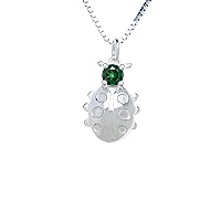 Sterling Silver Pendant Charm Lady-Bug
