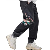 Niepce Inc New Streetwear Pants for Men Jeans Relaxed Fit