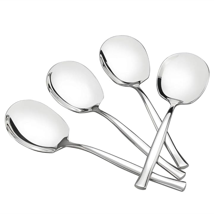 2-Piece IMEEA Salad Fork and Spoon Serving Set 8.3inch Stainless Steel 