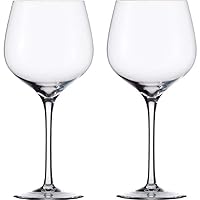 Eisch Sensis Plus Grand Burgundy Glass, 24oz, clear