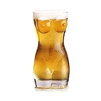 Body Shaped Shot Glasses Beer Glass Mug Sexy Naked Miss & Muscle Man Clear Glass Cups for Bachelor Party Lady and Man Body Wine Glasses for Vodka Whiskey(A)