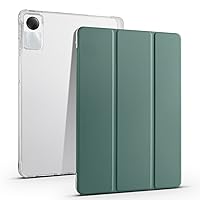 for Huawei Honor 8 12 inch 2022 Smart Case Cover, Flip PU Leather Smart Auto Sleep/Wake Function for Huawei Honor 8 12 inch 2022 Full Protective Transparent Back Stand Case[Pen Holder](Dark Green)