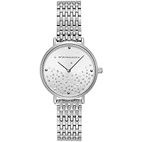 BCBGMAXAZRIA Ladies Quartz Analog Silver Bracelet Watch (Model: BG50990006)