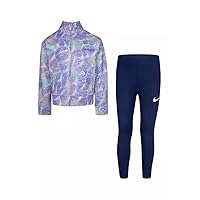 Nike Girls Dream Chaser Tricot Jacket and Leggings Set (as1, age, 6x_age, Midnight)