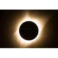 Celestial Photography Print (Not Framed) Picture of Total Solar Eclipse at Totality Sun Moon Wall Art Science Nature Decor (4