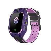 Smart Watch Phone Smartwatch Call Phone Watch Z6 Children Waterproof Tracker Smart Watch Clock Gift for Kids Purple