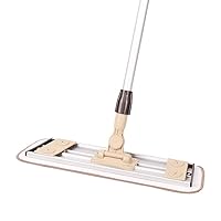 CHCDP Brown Mop, Professional Microfiber Mop for Hardwood, Laminate, Tile Floor Cleaning, Stainless Steel Telescopic Handle