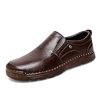 Men's Loafers Work & Safety Loafer Flats Outside Handmade Leather Slip On Low-top Spring for Male Casual Leisure