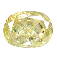 0.11 ct OVAL CUT (3 x 2 mm) MINED FROM CONGO FANCY LIGHT YELLOW DIAMOND NATURAL LOOSE DIAMOND