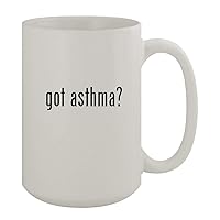 got asthma? - 15oz Ceramic White Coffee Mug, White
