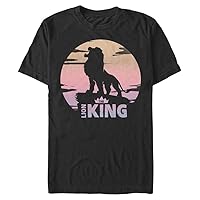 Disney Big & Tall Lion King Sunset Logo Men's Tops Short Sleeve Tee Shirt